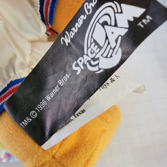 Vintage w Tag 1996 Warner Brothers Space Jam Tweety Bird Tune Squad Plush Toy - Picture 8 of 16